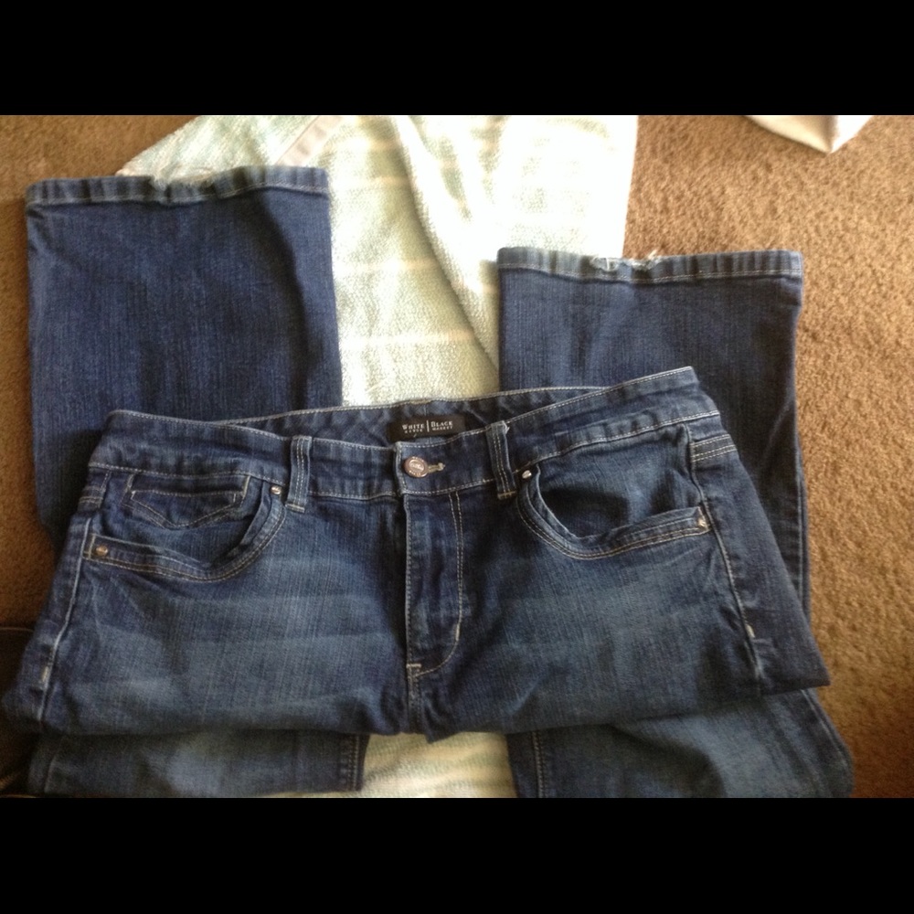 WHBM White House Black Market Blanc Jeans 10S